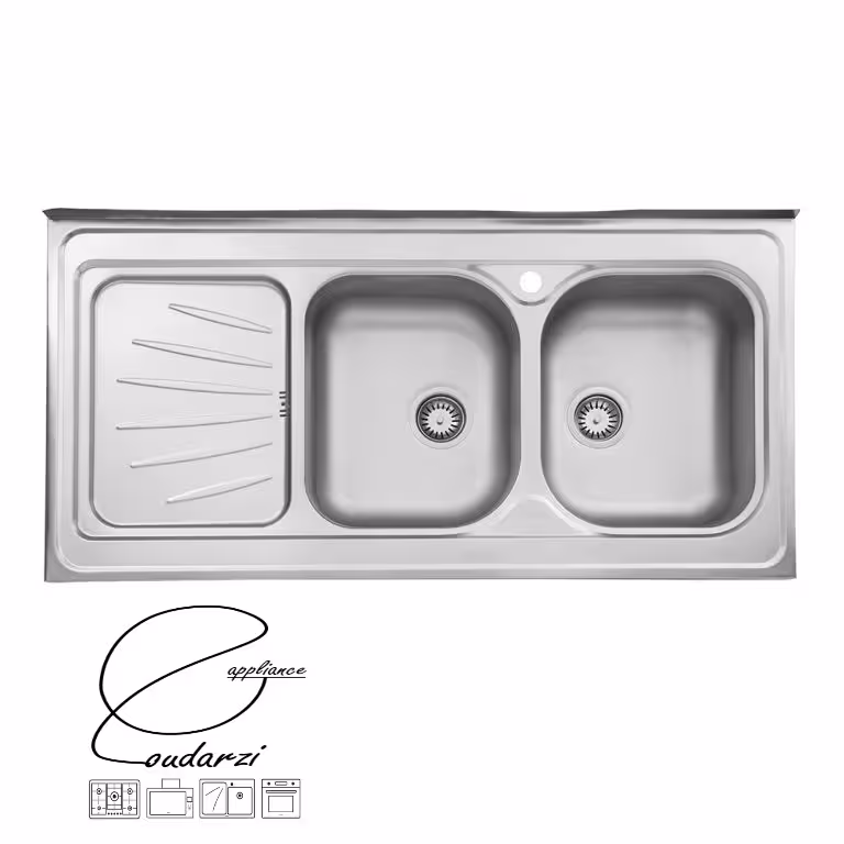 سینک نیمه فانتزی استیل البرز مدل 214 روکار