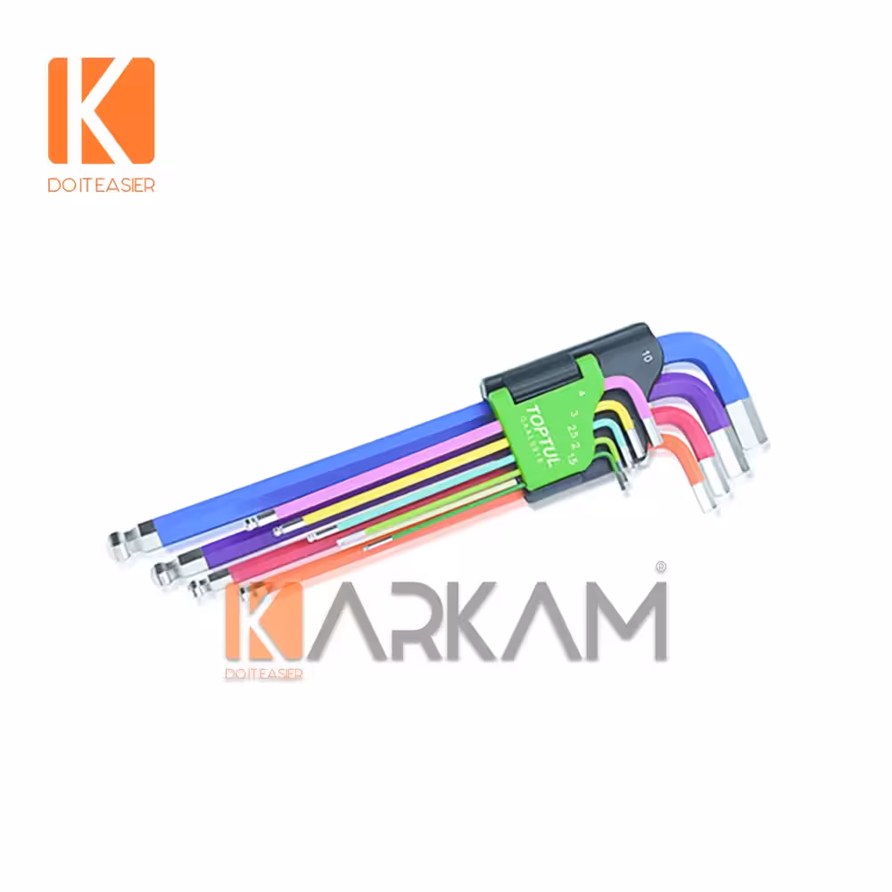 آچار آلن فوق العاده بلند رنگی GAAL0918 تاپ تول