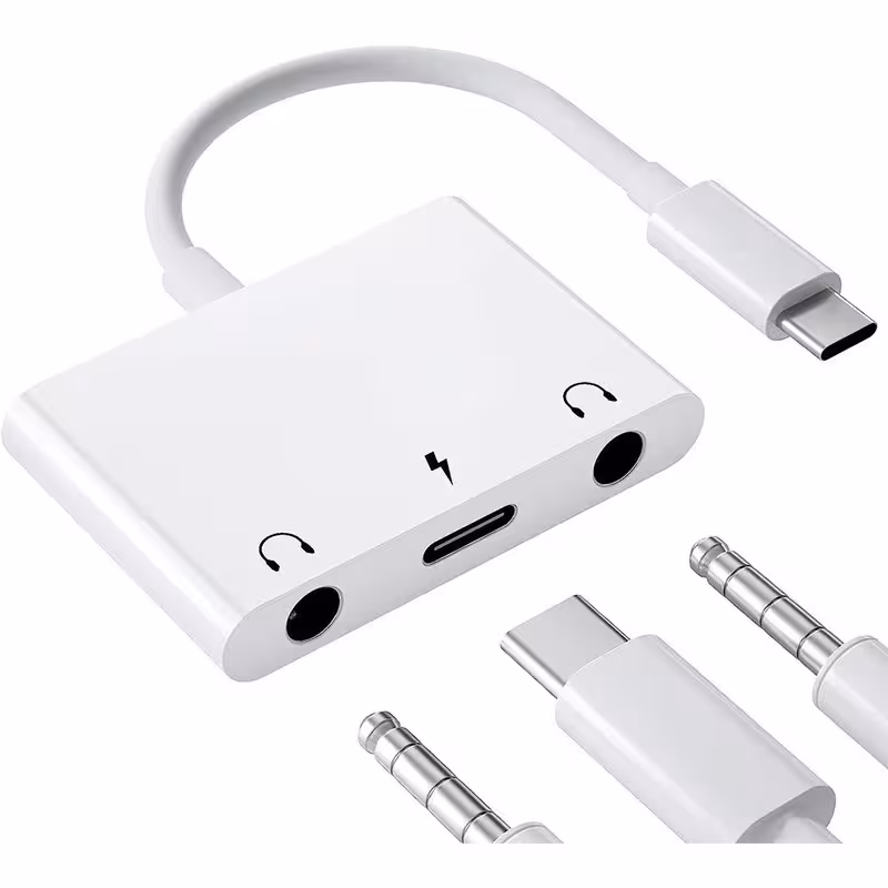 داک 1 به 3  Type-C مخصوص هدفون