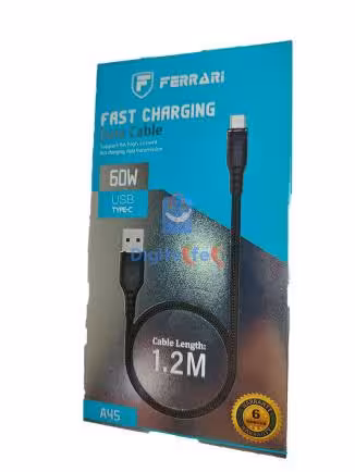کابل شارژر فراری مدل A45 _ کد 1597