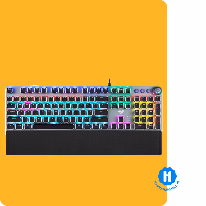 کیبورد گیمینگ آئولا مدل F2058 با سیم مکانیکال