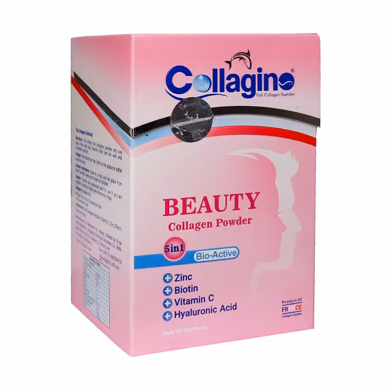پودر کلاژن بیوتی کلاژینو 30 عددی | Collagino beauty Collagen Powder