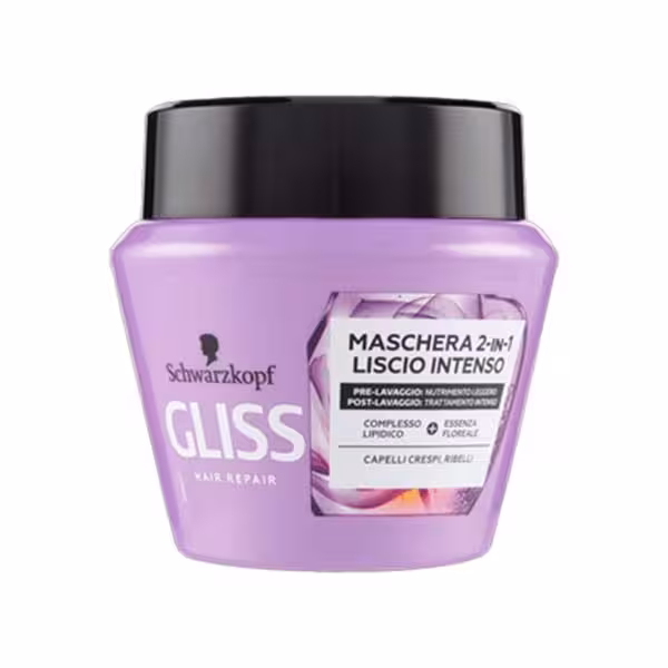 ماسک مو گلیس Gliss مدل liscio intenso یاسی حجم 300 میلی لیتر