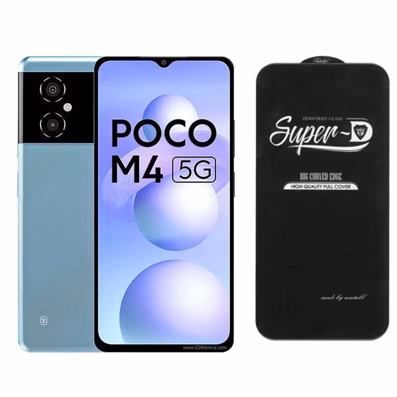 گلس گوشی شیائومی Xiaomi Poco M4 5G مدل Super-D