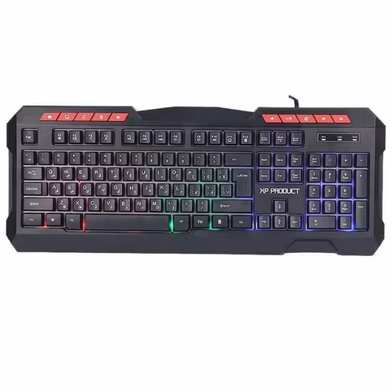 کیبورد با سیم گیمینگ ایکس پی پروداکت مدل XP-12700R