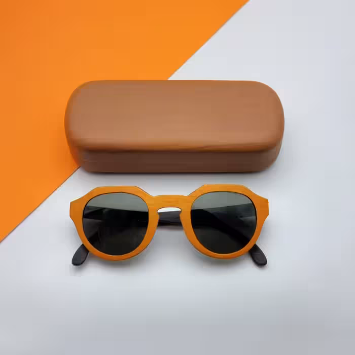 عینک چوبی دست‌ساز میدو مدل O002