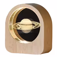 چراغ خواب مدل گرد شیشه ای قاب دار طرح زحل کد 3161