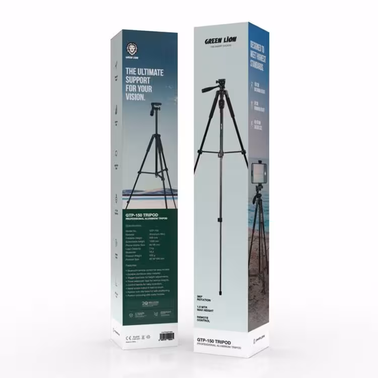 سه پایه آلومینیومی حرفه ای GTP-150 گرین Green GTP-150 Tripod Professional Aluminum