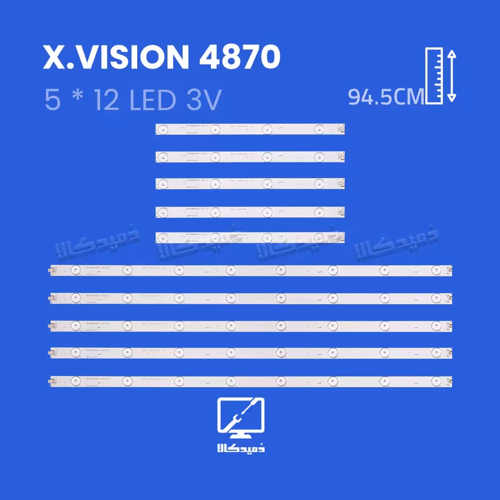 بک لایت تلویزیون ایکس ویژن XK4870