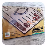 تخته نرد چوبی همراه با صفحه شطرنج _ فکرآوران