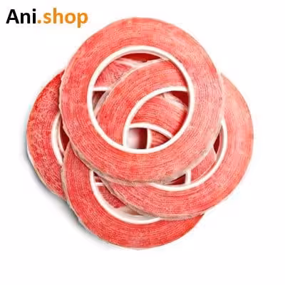 چسب دوطرفه بزرگ و کوچک DOUBLE TAPE 3MM (03)&(05) RED ORG یک عددی کد MO188