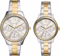 Fossil BQ2737SET Rye Watch Gift Set, Silver, BQ2737SET-AMZUK