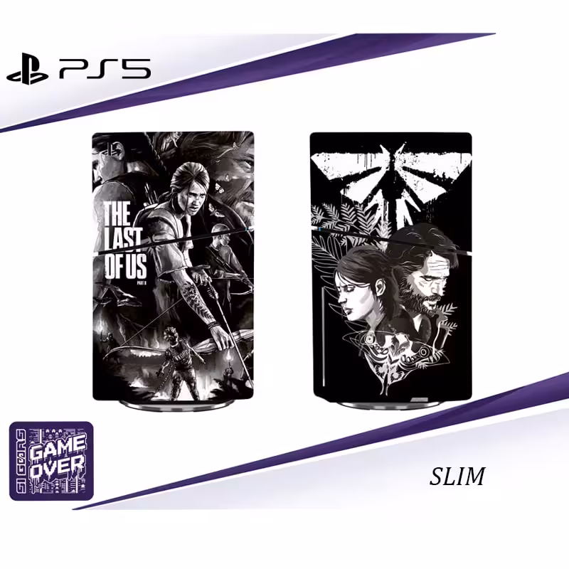 برچسب کنسول PS5 SLIM (GO) طرح LAST OF US