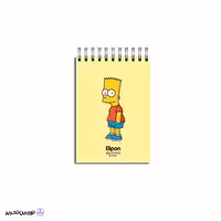 دفتر یادداشت 80 برگ 10 در 15 سیمی فانتزی - الیپون طرح سیمپسون‌ها