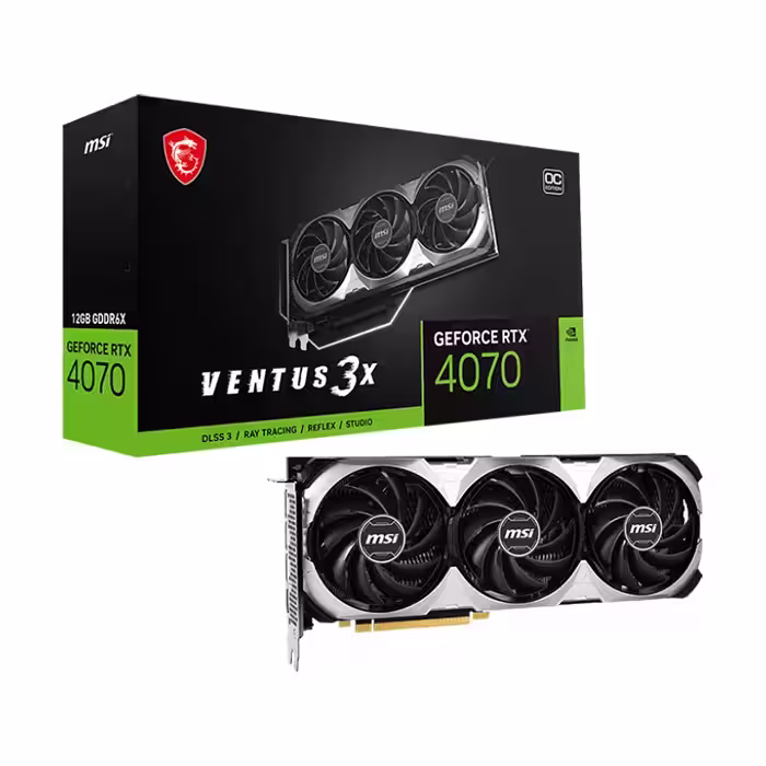 کارت گرافیک ام اس ای GeForce RTX 4070 VENTUS 3X 12GB OC