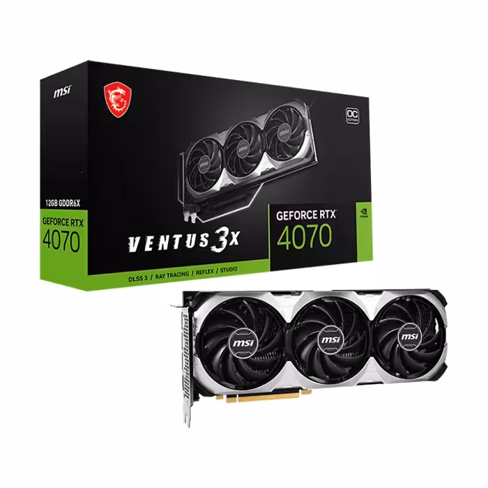 کارت گرافیک ام اس ای GeForce RTX 4070 VENTUS 3X 12GB OC