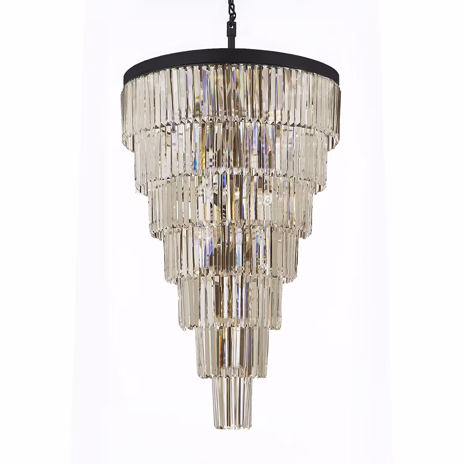 لوستر کریستالی کاردی هفت طبقه رایکا مدل دایره RAIKD45