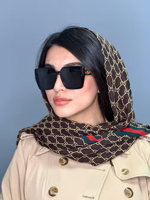 عینک دودی مشکی زنانه اصل برند گوچی مشکی a178