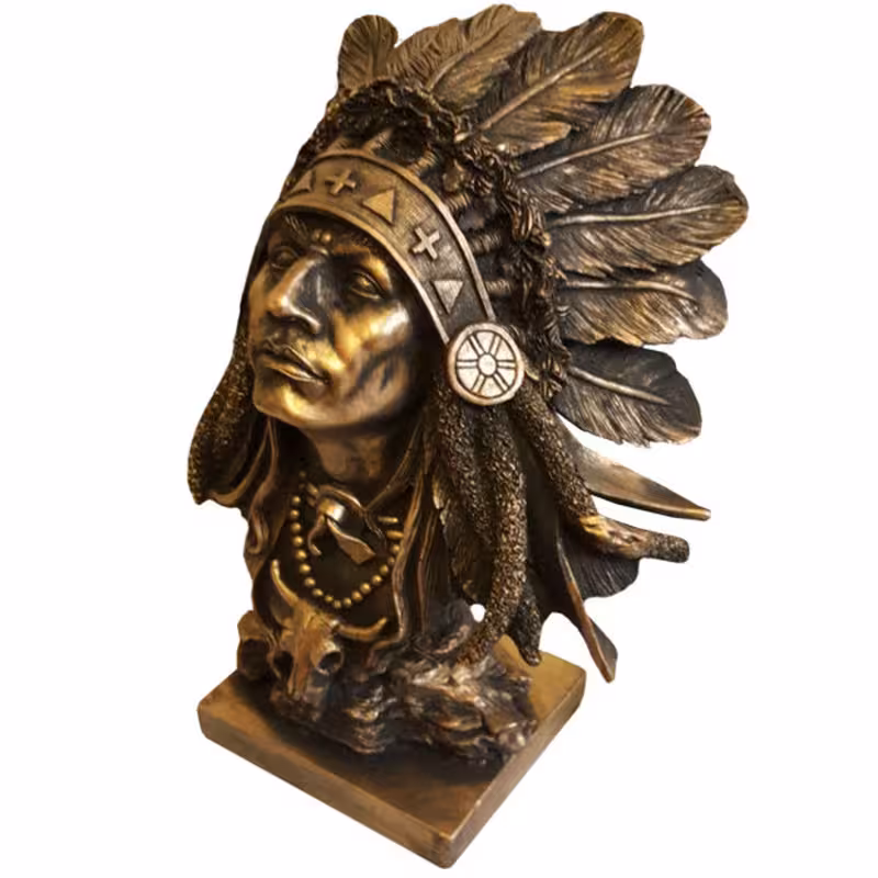 مجسمه مدل سرخپوست نیم تنه کد 0