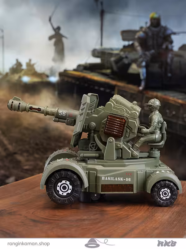 تانک موزیکال تیر پرتابی Musical tank toy