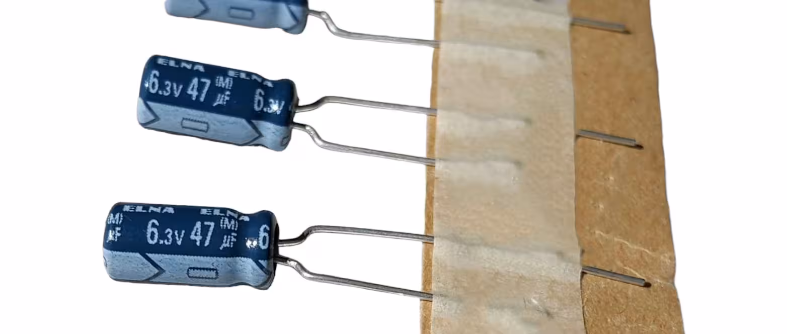 خازن الکترولیت 47 میکرو فاراد 6.3 ولت ELNA