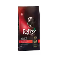 غذای خشک سگ بالغ نژاد متوسط و بزرگ عقیم شده رژیمی طعم بره و برنج برند Reflex رفلکس 15 کیلویی