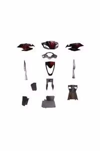 لوازم یدکی موتورسیکلت قرمز HONDA ACTAVA 125 S BAND SET BORDEAUX EM 12 قطعه SEVGENT