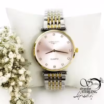 ساعت دورنگ طرح رولکس برند لونژین (LONGINES) کد 19337