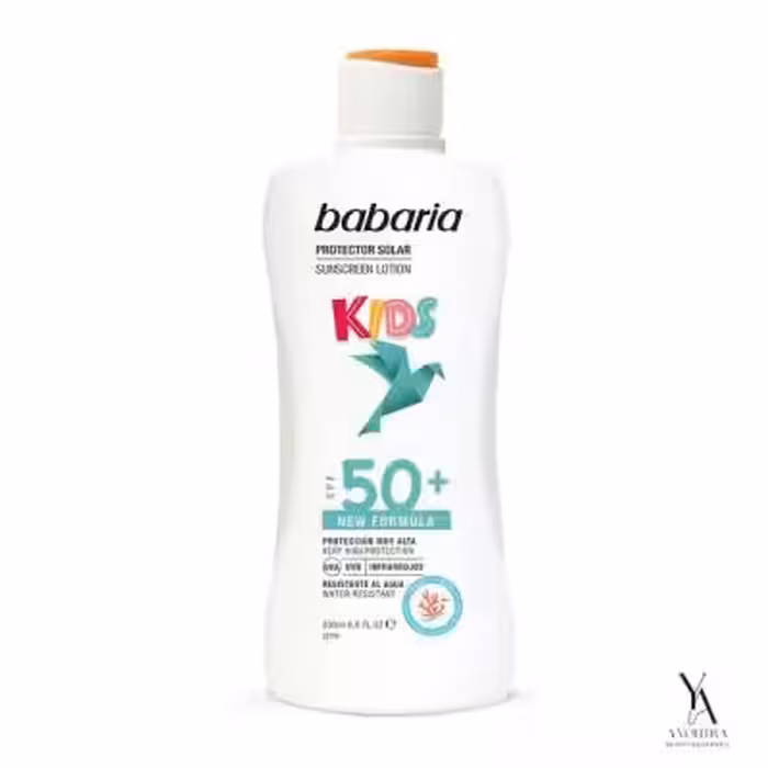 لوسیون ضد آفتاب کودک باباریا BABARIA حاوی SPF50 حجم 200 میل