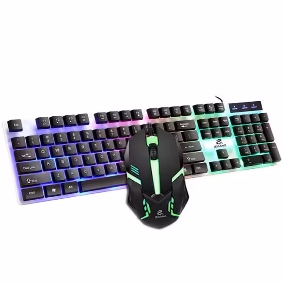 کیبورد گیمینگ جکنگ مدل JK1980 با نورپردازی LED RGB کدm6881