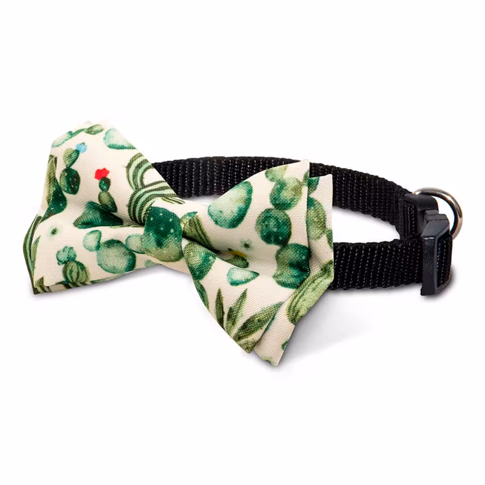 قلاده پاپیون سگ نیناپت مدل کاکتوس