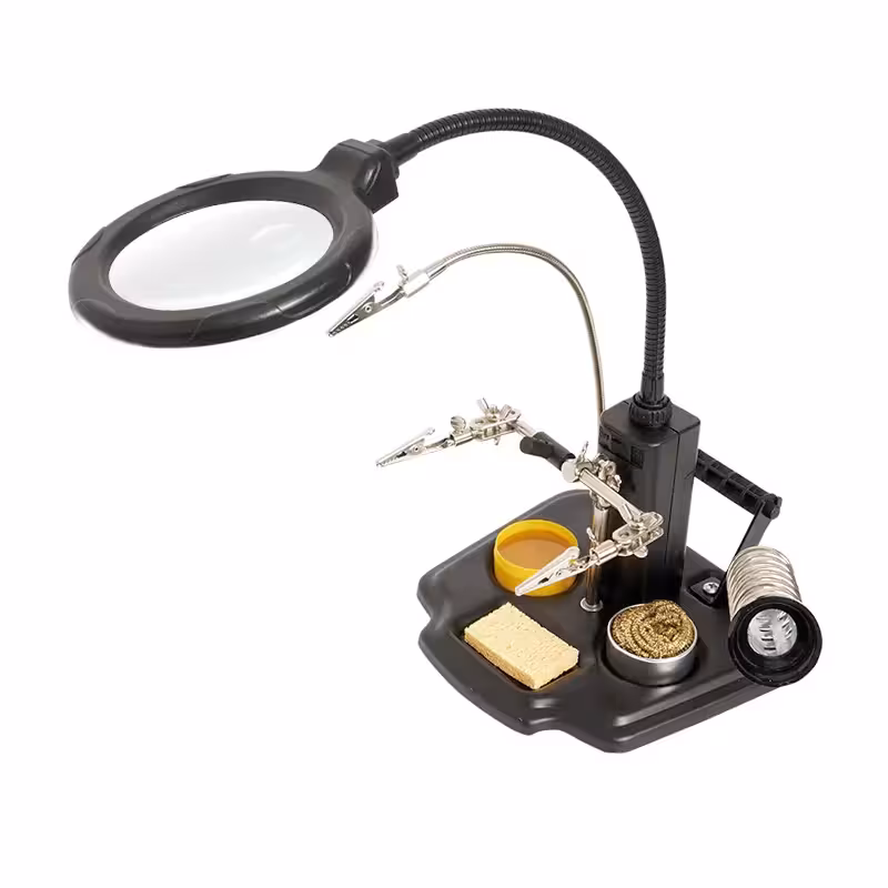 گیره مونتاژ چند منظوره ذره بین دار MAGNIFIER TE-802