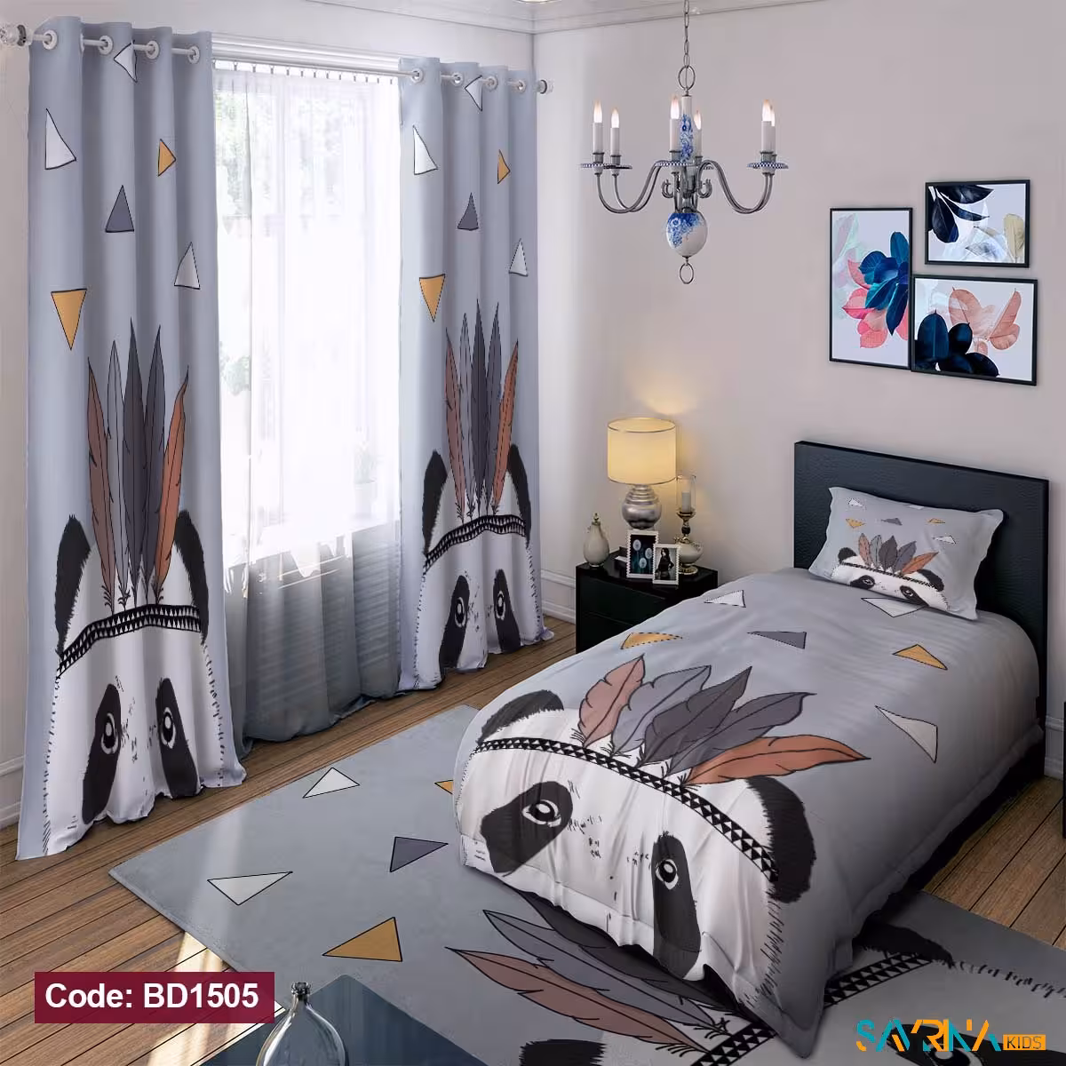 ست اتاق خواب طرح پاندا کد BD1505