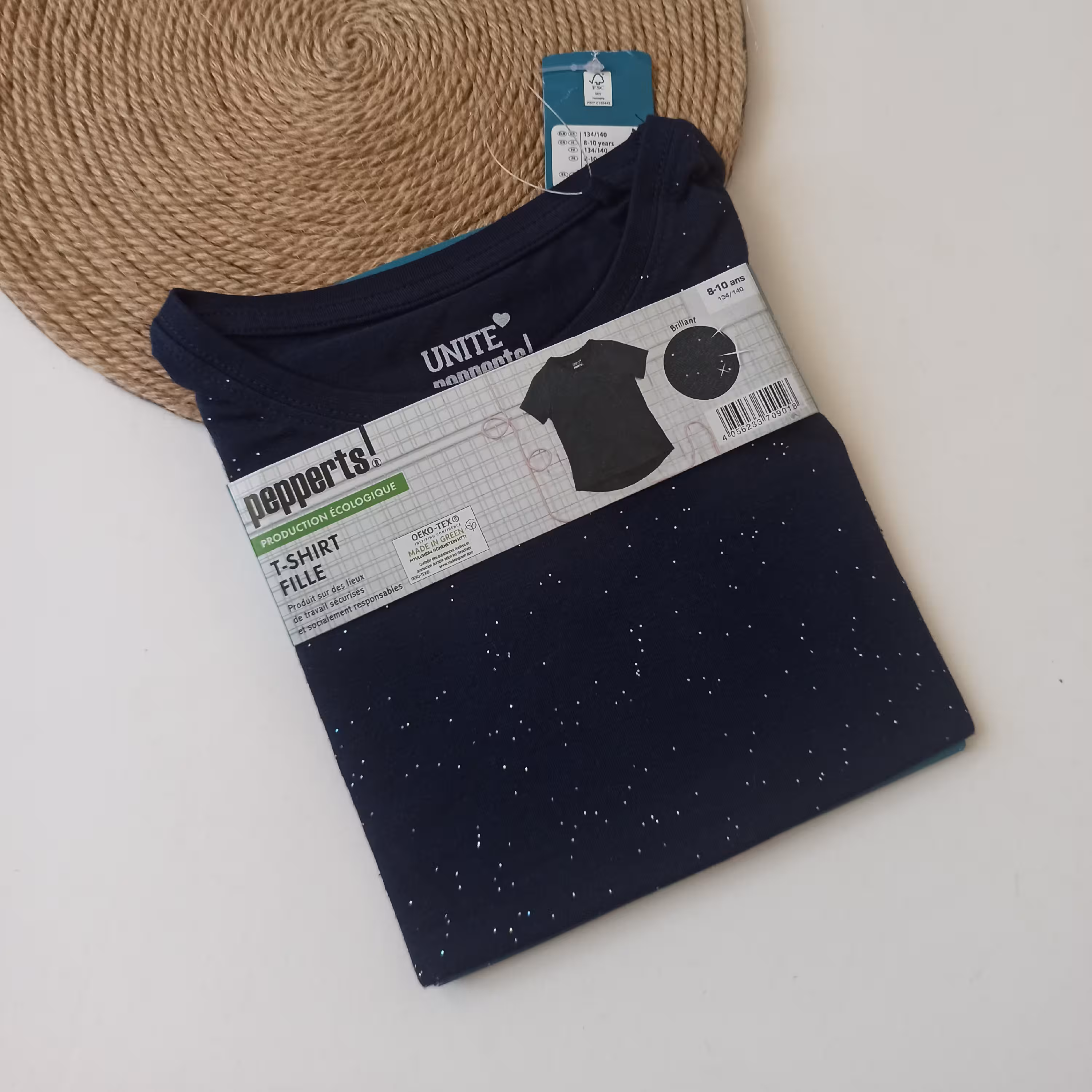 تیشرت سن 8 تا 10 سال  نخی از برند پپرتس آلمان