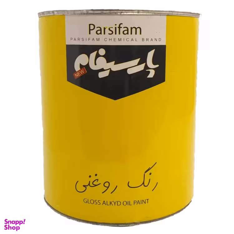 رنگ روغنی آلکیدی پارسیفام (Parsifam) کد 3975 رنگ سفید نیم براق حجم 4000 میلی لیتر