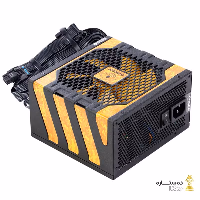 منبع تغذیه کامپیوتر گرین مدل Green GP650A-UK PLUS