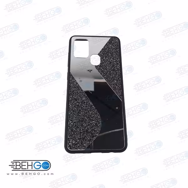قاب گوشی A21S قاب فانتزی سامسونگ A21S گارد مدل جدید اکلیلی آینه ای مناسب گوشی موبایل سامسونگ New Mirror glitter case For Samsung Galaxy A21S