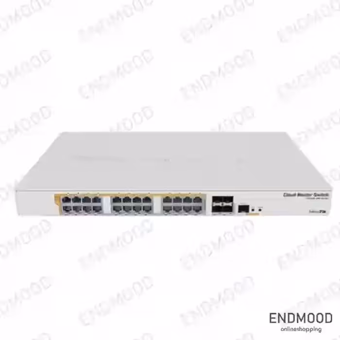 روتر سوئیچ کلود میکروتیک 24 پورت گیگابیتی مدل CRS328-24P-4S RM