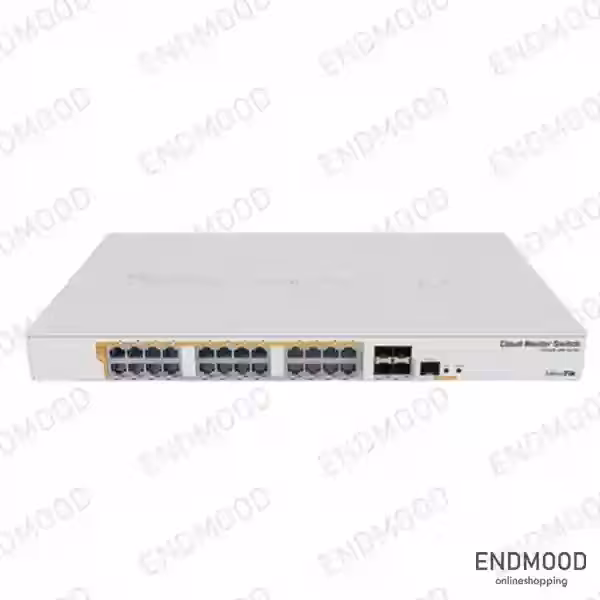 روتر سوئیچ کلود میکروتیک 24 پورت گیگابیتی مدل CRS328-24P-4S RM