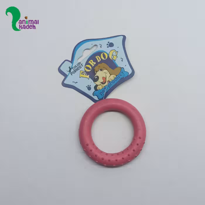 اسباب بازی دندانی سگ مدل حلقه ساده توخالی