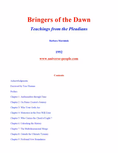 خرید و دانلود نسخه کامل کتاب Bringers of the Dawn: Teachings from the Pleiadians