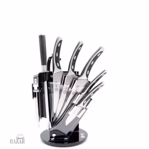 سرویس کارد 9 پارچه مشکی برند ام جی اس MGS کد کالا S-K162204-T9(A5D)