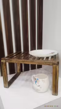 راف چوبی داخل کابینت طبقه چوبی | hesamwood
