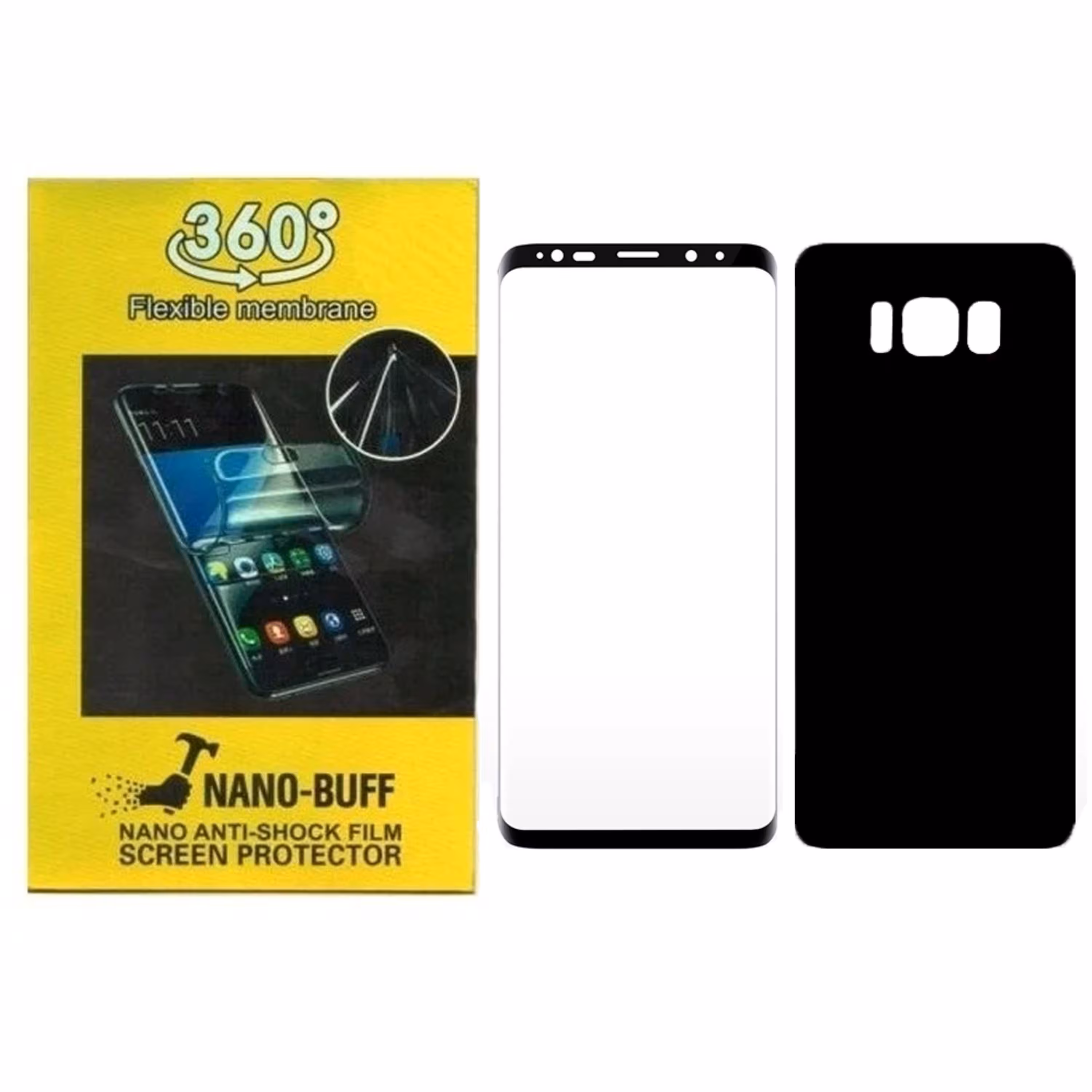 گلس صفحه نمایش و پشت گوشی 360 درجه برای مدل سامسونگ S8 Plus