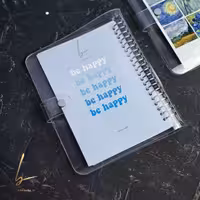 كلاسور شفاف سايز A5 طرح Be Happy