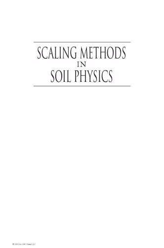 خرید و دانلود نسخه کامل کتاب Scaling Methods in Soil Physics