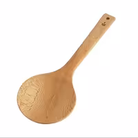 کفگیر چوبی گرد ساده چوبلمه | amazonchi