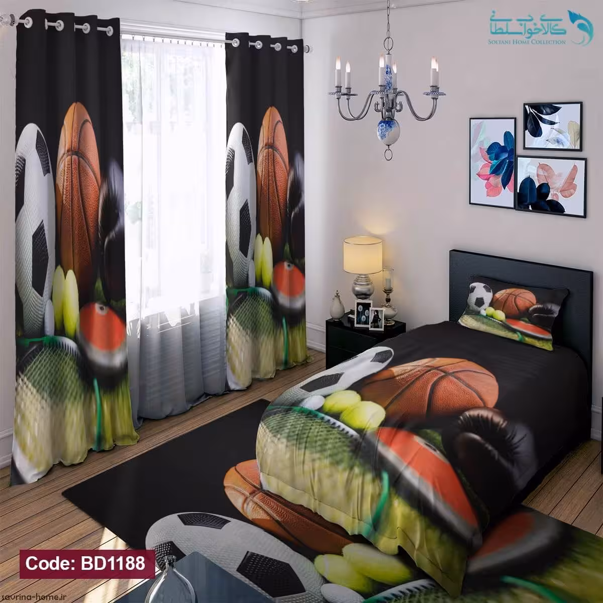 روتختی طرح توپ یکنفره کد BD1188