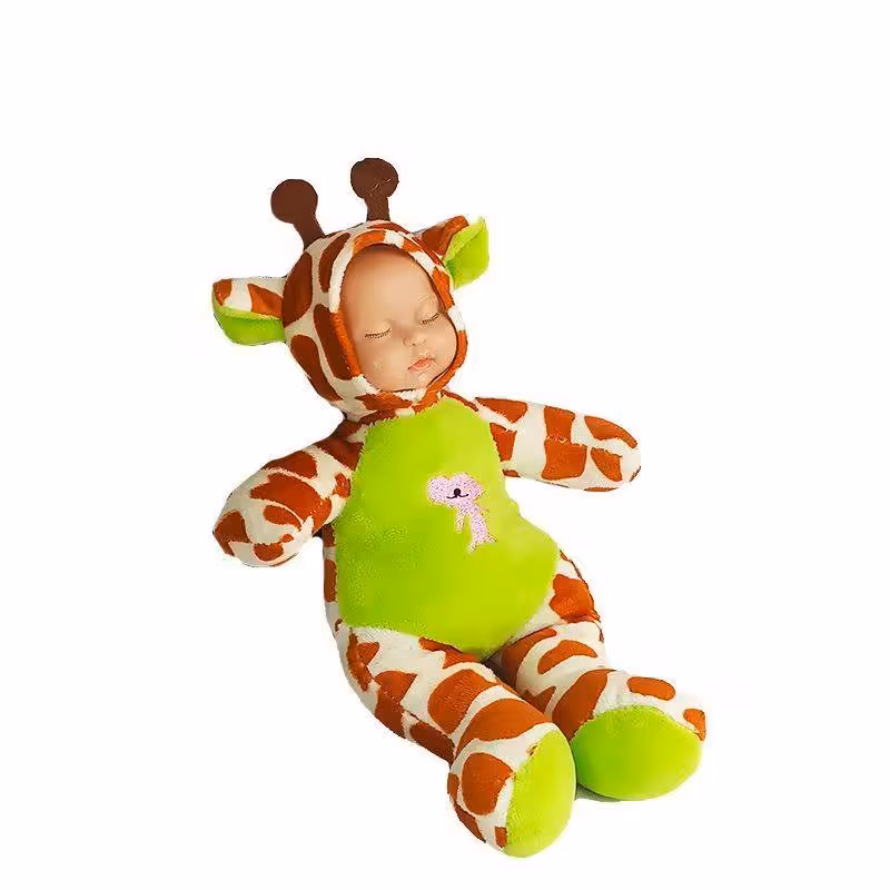 عروسک بچه لباس حیوانات 25 سانتی