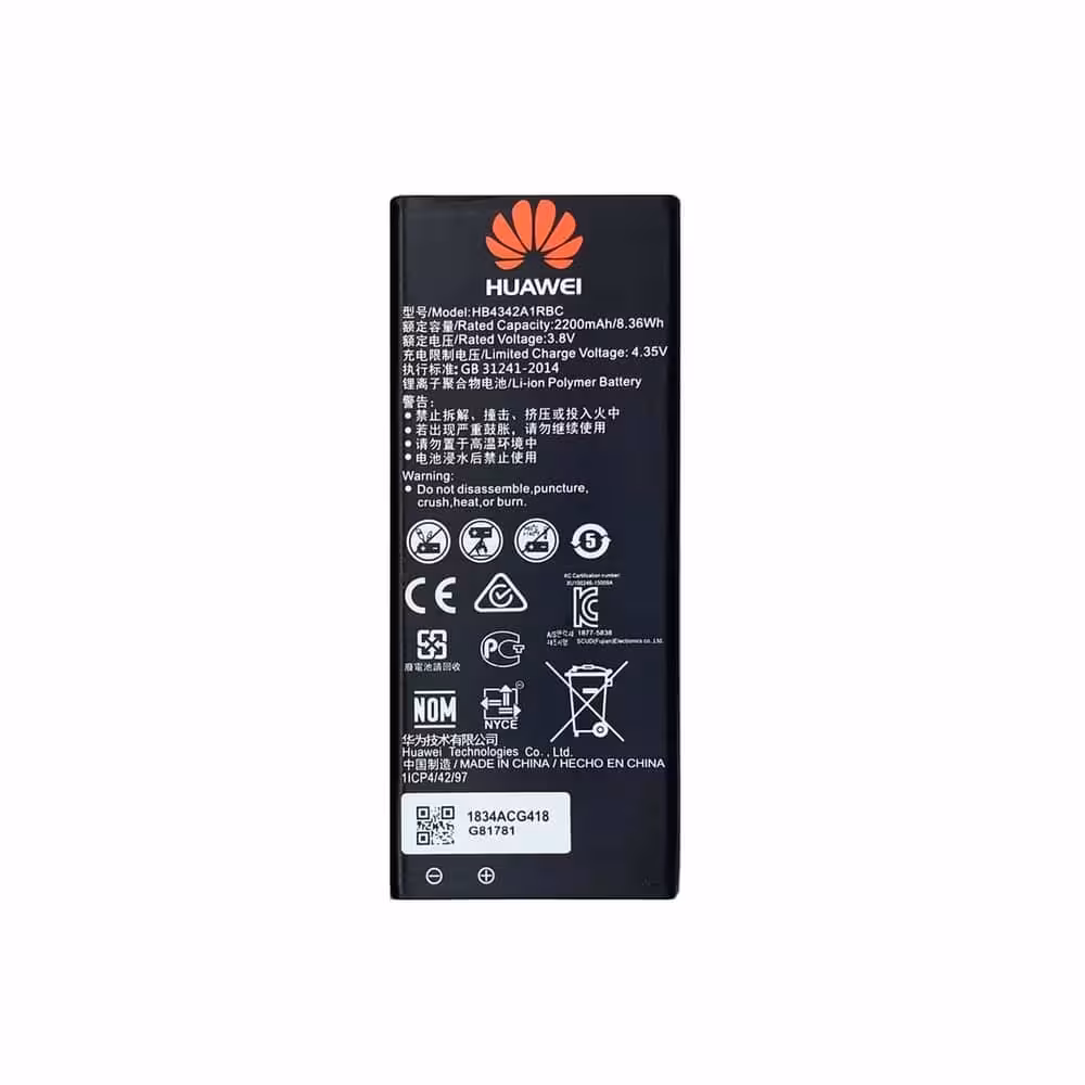 باتری گوشی هواوی Huawei Y6, Huawei Y5II, Honor 4A